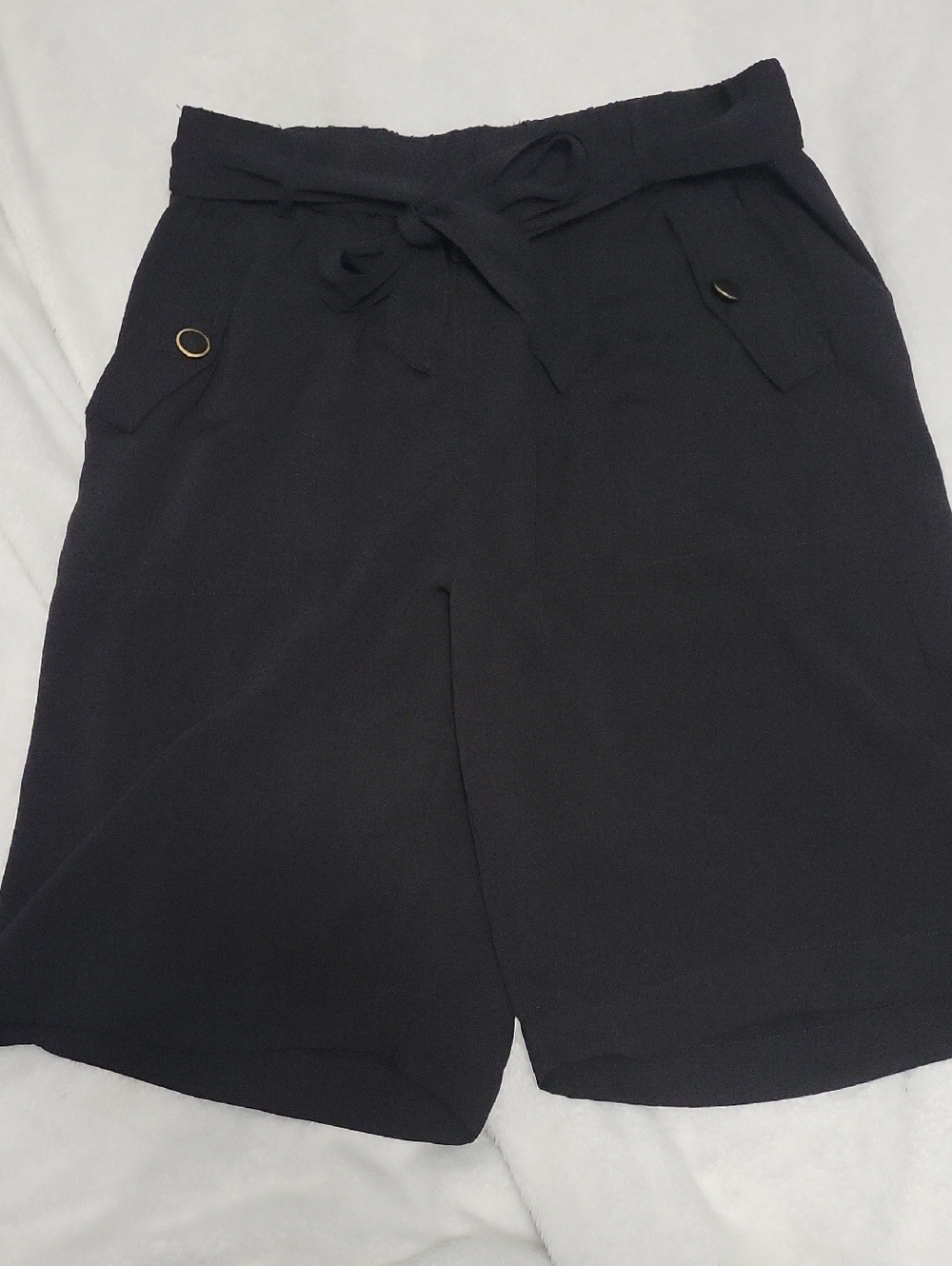 Kaffe Size 8-10 Pull On Kaella City Shorts In Black